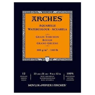 Arches Suluboya Blok Defter 23x31 cm 300 gr 12 Yaprak Rough