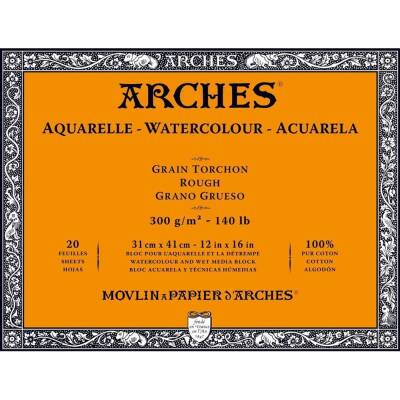Arches Suluboya Blok Defter 31x41 cm 300 gr 20 Yaprak Rough