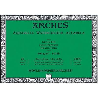 Arches Suluboya Blok Defter 18x26 cm 300 gr 20 Yaprak Cold Press