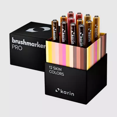 Brushmarker PRO Set 12 Skin Colors