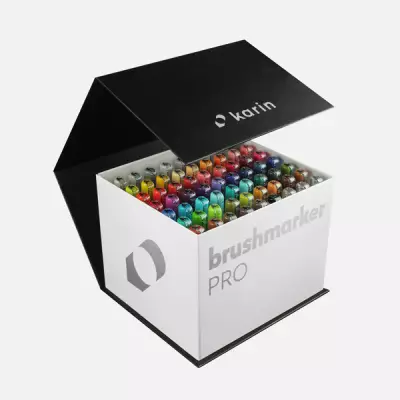 Brushmarker PRO Set 60 Colors + 3 Blender (1)
