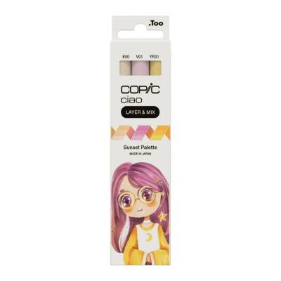 Copic Ciao 3'lü Layer Mix Set Sunset Palette