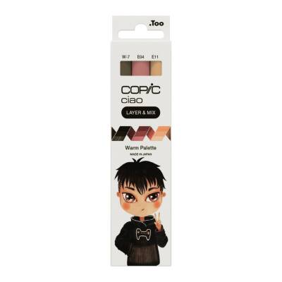 Copic Ciao 3'lü Layer Mix Set Warm Palette