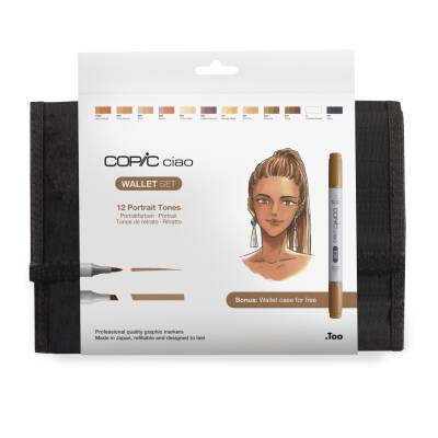 Copic Cüzdan Portrait Tones Set 12’li