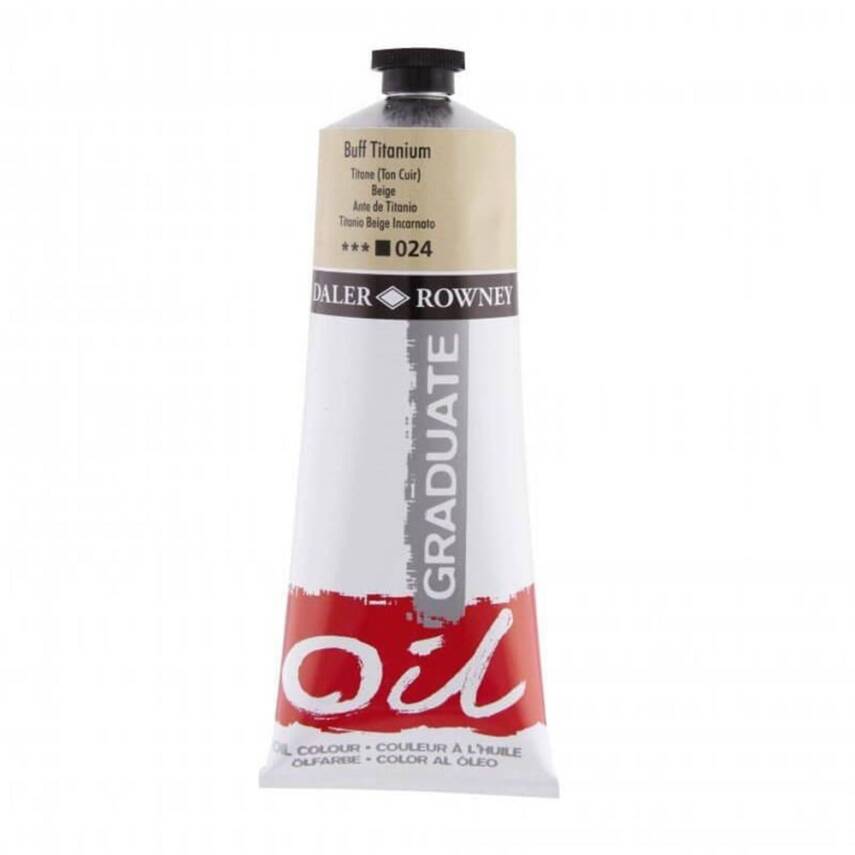 Daler Rowney Graduate Oil Paint 200 ml 024 Buff Titanium - 1