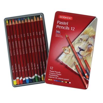 Derwent Pastel Pencil Pastel Kalem 12'li Teneke Kutu - 1