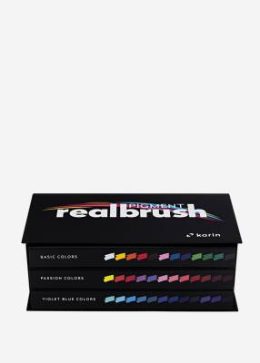 Realbrush Designer Set 36 Basic,Passion,Violet Blue Colors
