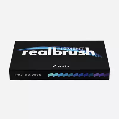 Realbrush Pigment Set 12 Violet-Blue Colors