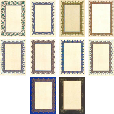 Tezhipli Tıpkıbasım Meşk Kağıdı 10'lu Paket A4